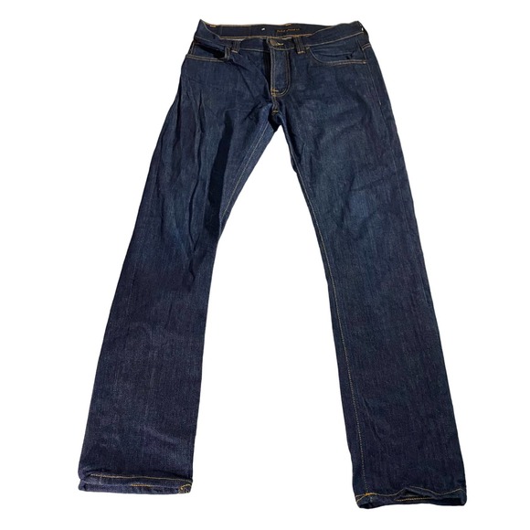 Nudie Grim Tim Dry Open Navy Jeans Men's 30x31 - Picture 1 of 9